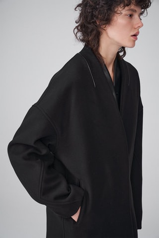 Manteau en laine - Noir