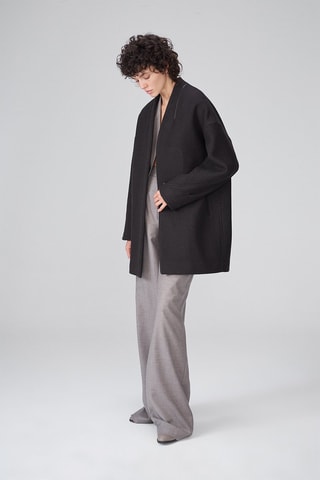 Manteau en laine - Anthracite