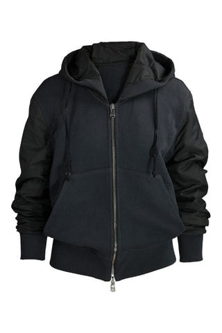 Veste à capuche en laine - Anthracite