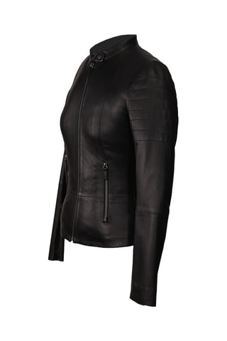 Veste en cuir d'agneau - Noir