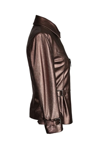 Veste en cuir d'agneau - Bronze