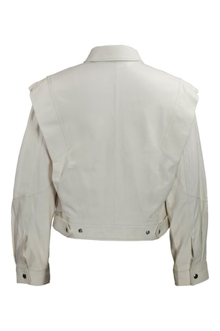 Veste en cuir d'agneau - Blanc