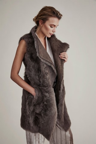 Veste en peau de mouton lainée - 
Nude