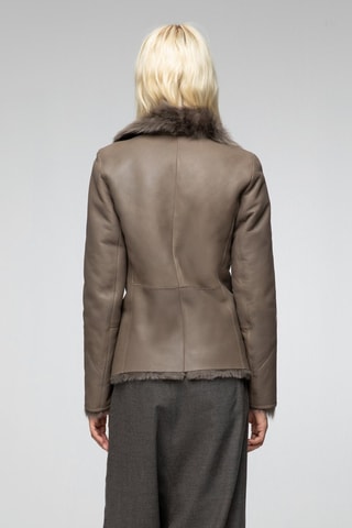 Veste en peau de mouton - Nude