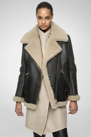 Veste en laine de mouton - Anthracite