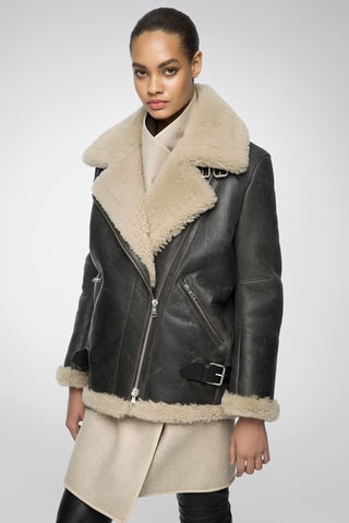 Veste en laine de mouton - Anthracite