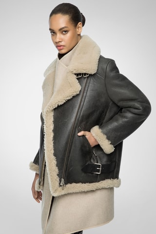 Veste en laine de mouton - Anthracite