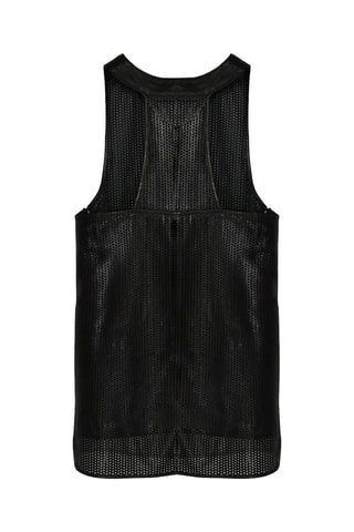 Robe droite en cuir d'agneau - Noir