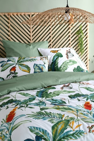 Housse de couette - Vert et blanc