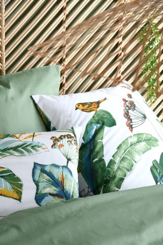 Housse de couette - Vert et blanc