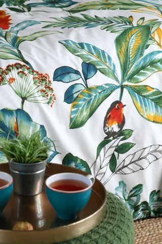 Housse de couette - Vert et blanc