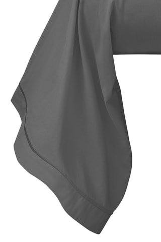 Taie de traversin en coton 80 fils/cm² Julian - Ardoise