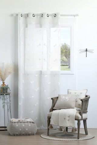 Cortina Butine - Branco - 140 x 260 cm
