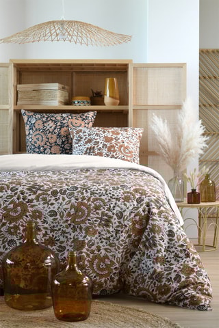 Parure de couette en coton - 78 fils/cm² - Moutarde