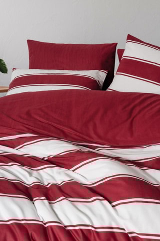 Parure de couette en coton 145 fils/m² Jolly - Rouge