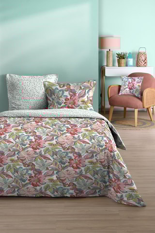 Parure de couette Martina - Rose et bleu