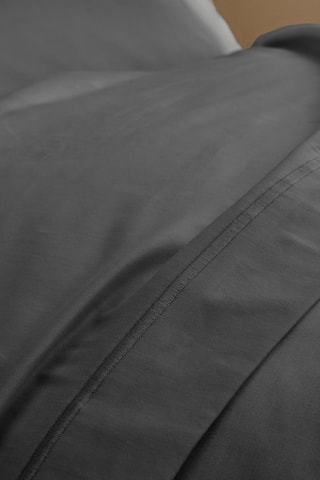 Drap plat en satin de coton 120 fils/cm² Prestige - Anthracite