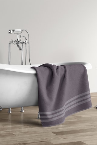 2 draps de douche - Anthracite - 70 x 140 cm