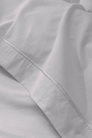 Drap plat en coton percale 80 fils/cm² Julian - Perle