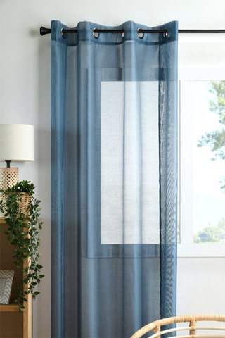 Cortina Linwood - Azul-pato - 140 x 260 cm