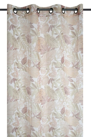 Cortina Karita - Bege e rosa-velho - 140 x 260 cm