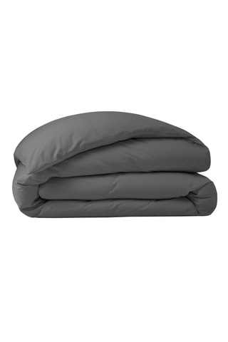 Housse de couette en percale de coton 80 fils/cm² Julian - Ardoise