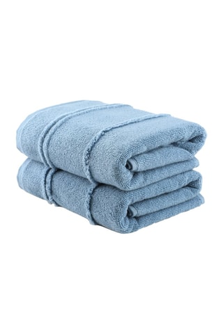 2 serviettes de toilette Arden - Bleu
