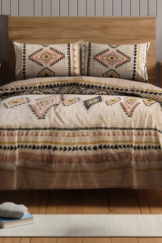 Colcha Felix - Bege e vermelho