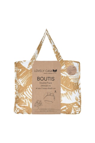 Conjunto colcha Bamako - Branco e amarelo