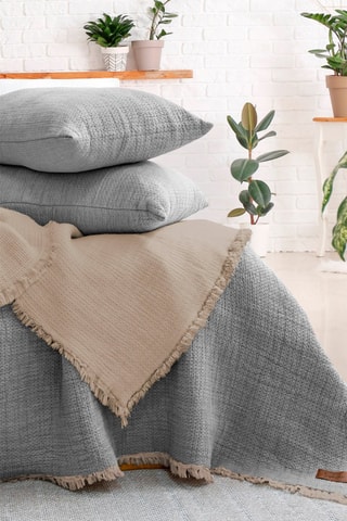 Conjunto colcha - Cinzento