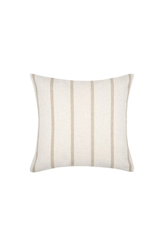 Almofada Theoule - Cru e antracite - 45 x 45 cm