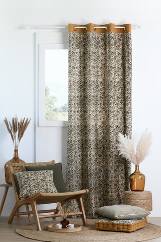 Almofada Soleia - Cru e preto - 45 x 45 cm