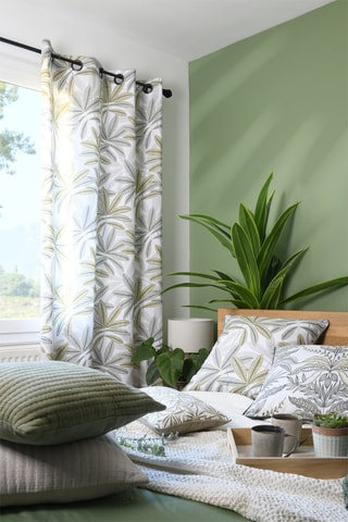 Almofada Mandragora - Antracite e branco - 50 x 50 cm