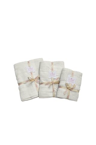 Serviette de toilette - Crème - 50 x 100 cm