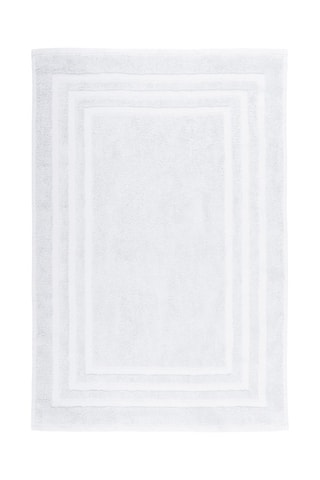 Tapete de banho em algodão biológico Lagune - Branco - 45 x 70 cm