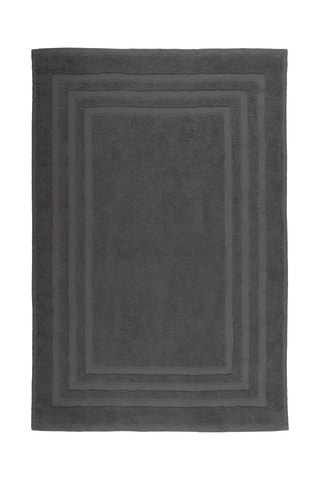 Tapete de banho em algodão biológico Lagune - Antracite - 45 x 70 cm