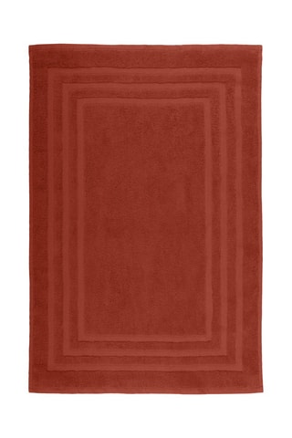 Tapete de banho em algodão biológico Lagune - Terracota - 45 x 70 cm