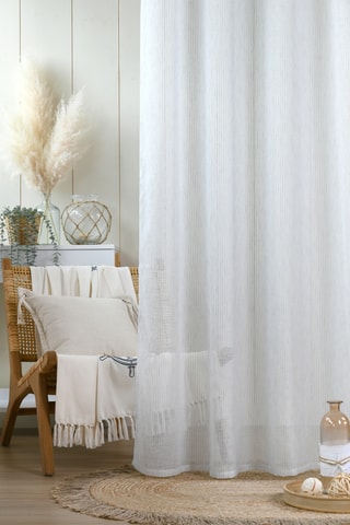 Cortinado - Bege e castanho-claro - 140 x 260 cm