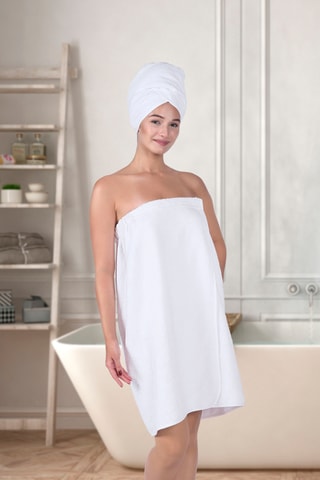 Páreo e toalha - Branco