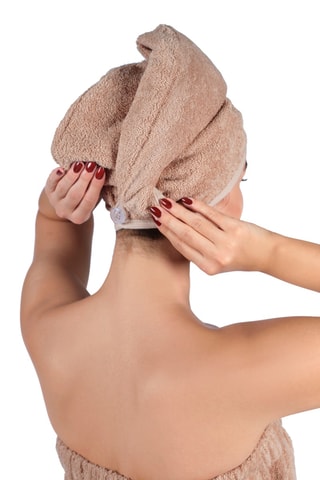 Páreo e toalha - Bege,