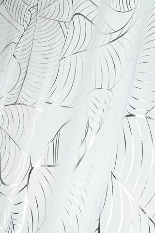 Cortinado - Branco e prateado - 140 x 260 cm