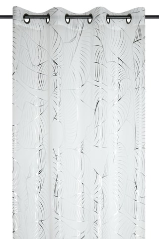 Cortinado - Branco e prateado - 140 x 260 cm