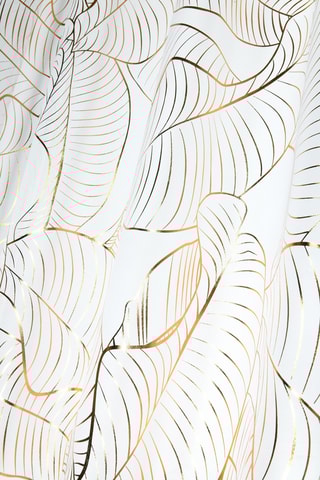 Cortinado - Branco e dourado - 140 x 260 cm