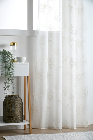 Cortinado - Branco e dourado - 140 x 260 cm