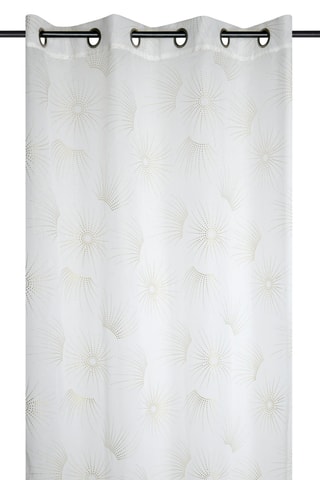 Cortinado - Branco e dourado - 140 x 260 cm