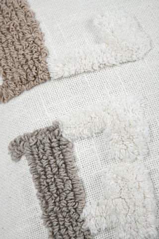 Almofada - Branco e natural - 45 x 45 cm