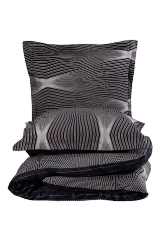 Conjunto de edredão em algodão Bistro - 83 fios/cm² - Antracite