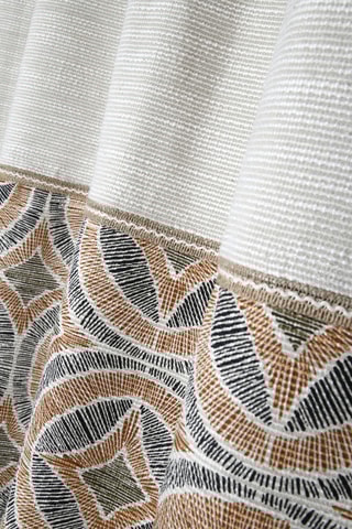 Cortinado - Branco e bege - 140 x 260 cm