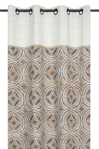 Cortinado - Branco e bege - 140 x 260 cm