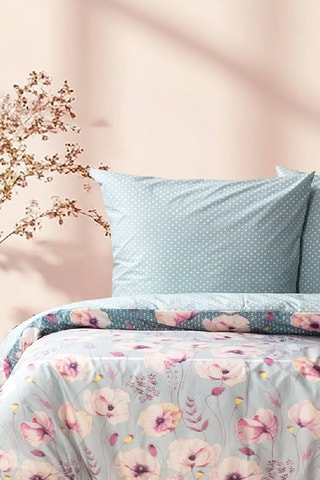 Parure de couette réversible en coton Kenz - 57 fils/cm² -Multicolore